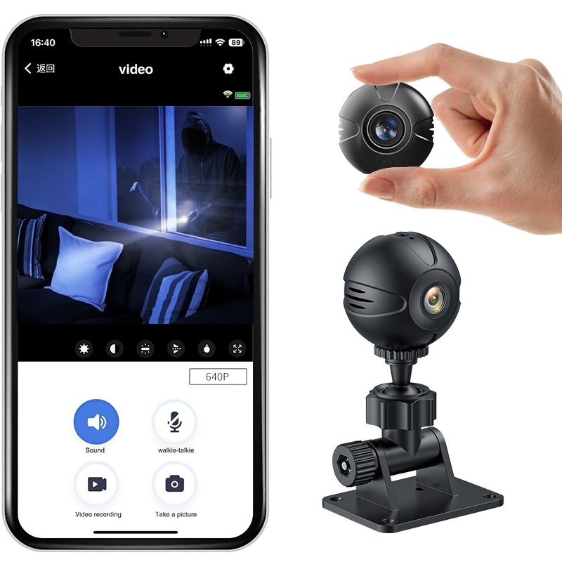 Mini Wifi Ip Camera With Night Vision And Motion Detection - Black-1915197144902537219