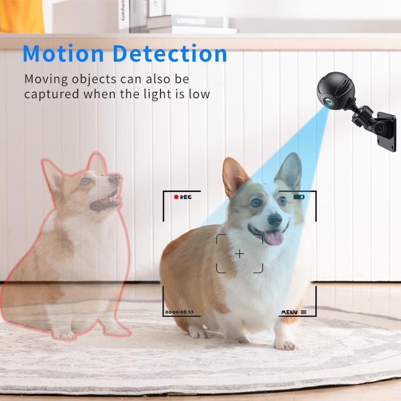 Mini Wifi Ip Camera With Night Vision And Motion Detection - Black-1915197144902537222