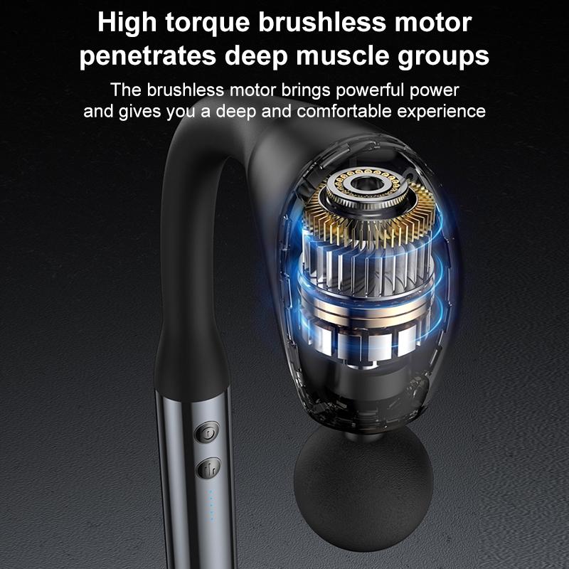 Handheld Electric Massager - Yesido Mg07 - Black-1915196851817156611