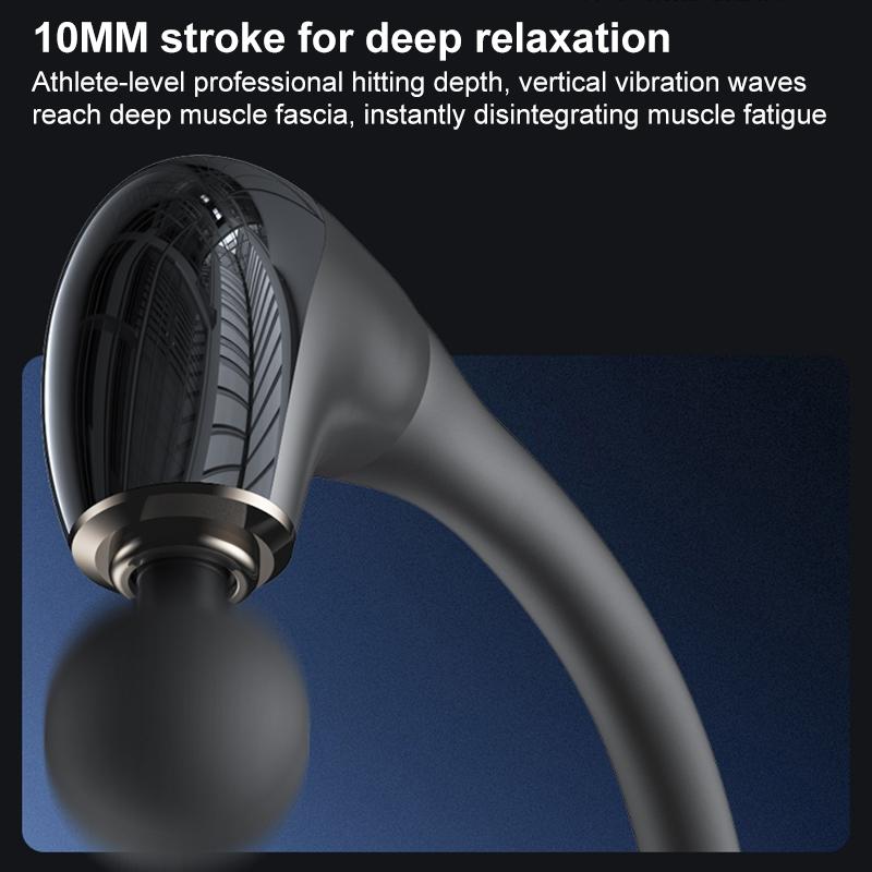 Handheld Electric Massager - Yesido Mg07 - Black-1915196851817156613