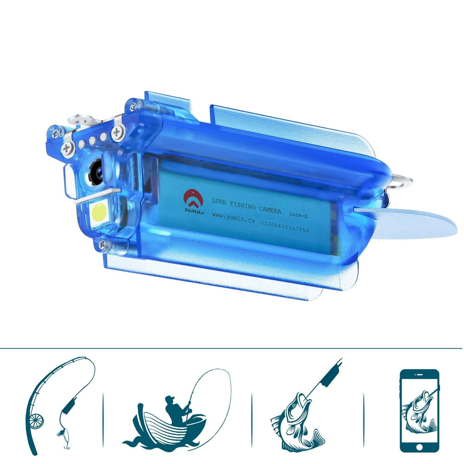 Wireless Underwater Fishing Camera With Loop Recording And Remote Control - Blue-1915196892275413000