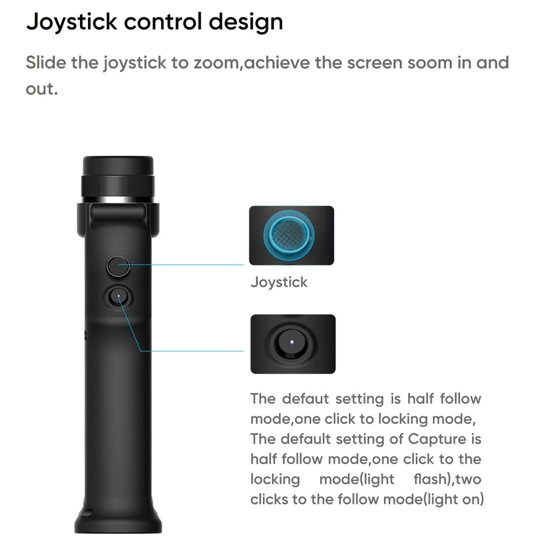 Capture1 Outdoor Video Gimbal Stabilizer - Black-1964932188931756034