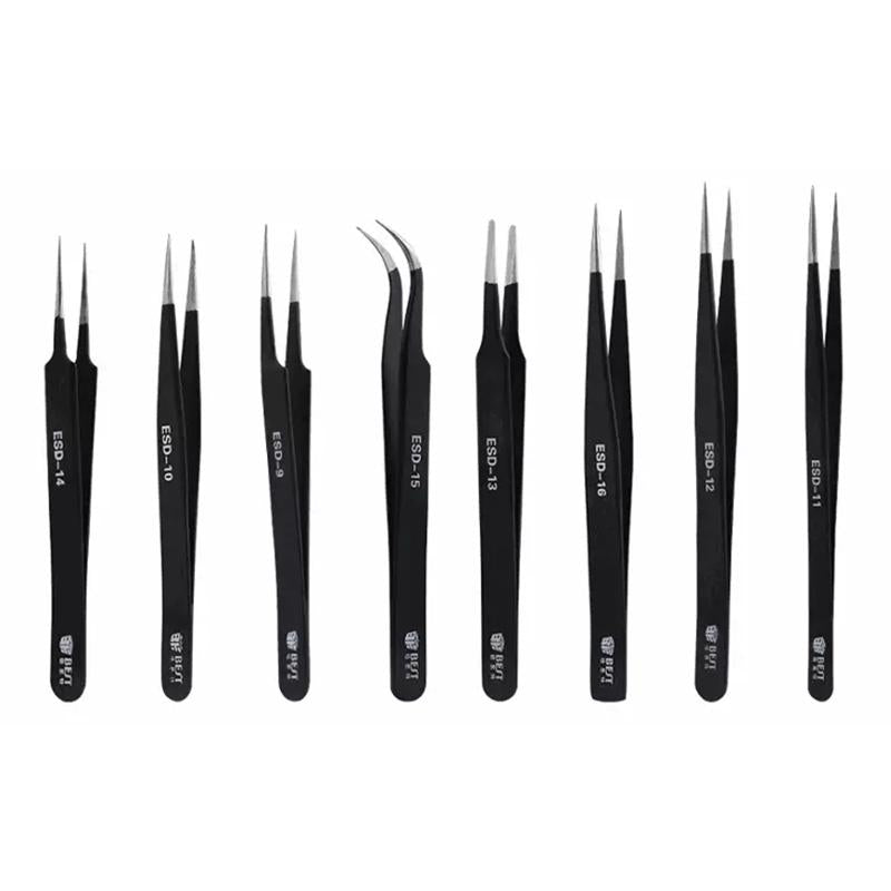 Esd Stainless Steel Tweezers - Precision Anti-Static-1915197473618530309