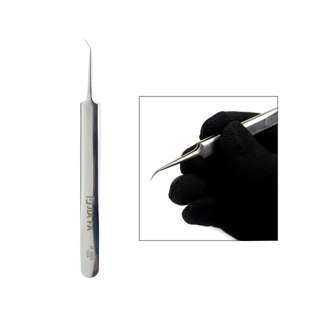 Stainless Steel Curved Tip Tweezers - Jf 605-1915198016235638787