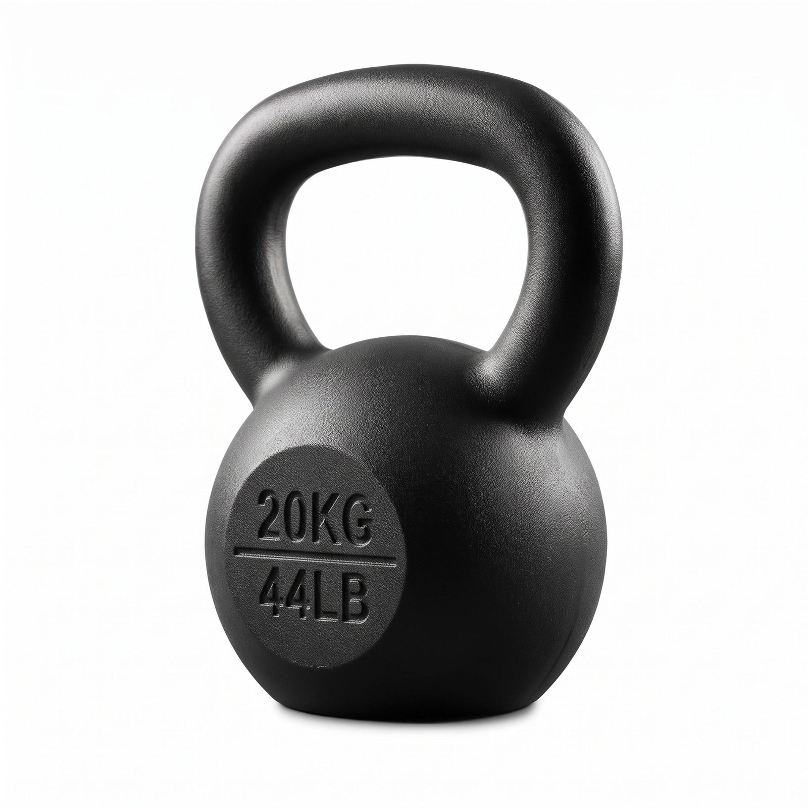 Everfit 20kg Cast Iron Kettlebell Powder Coating Flat Bottom Home Gym