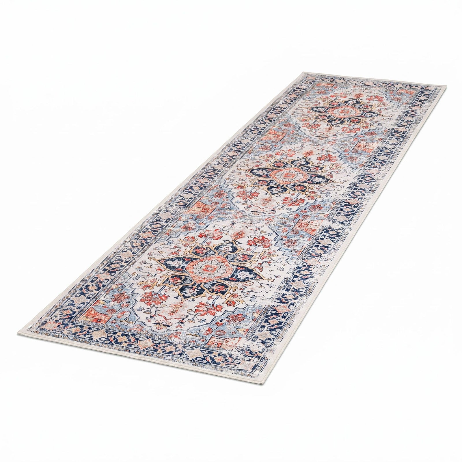 Artiss 80 x 300 cm Runner Rugs For Living Room No Heavy Rubber Crease-Free Foldable Design For Kitchen Entryway And Bedroom 100% Polyester Water-repellent Resistant Non-Shedding
