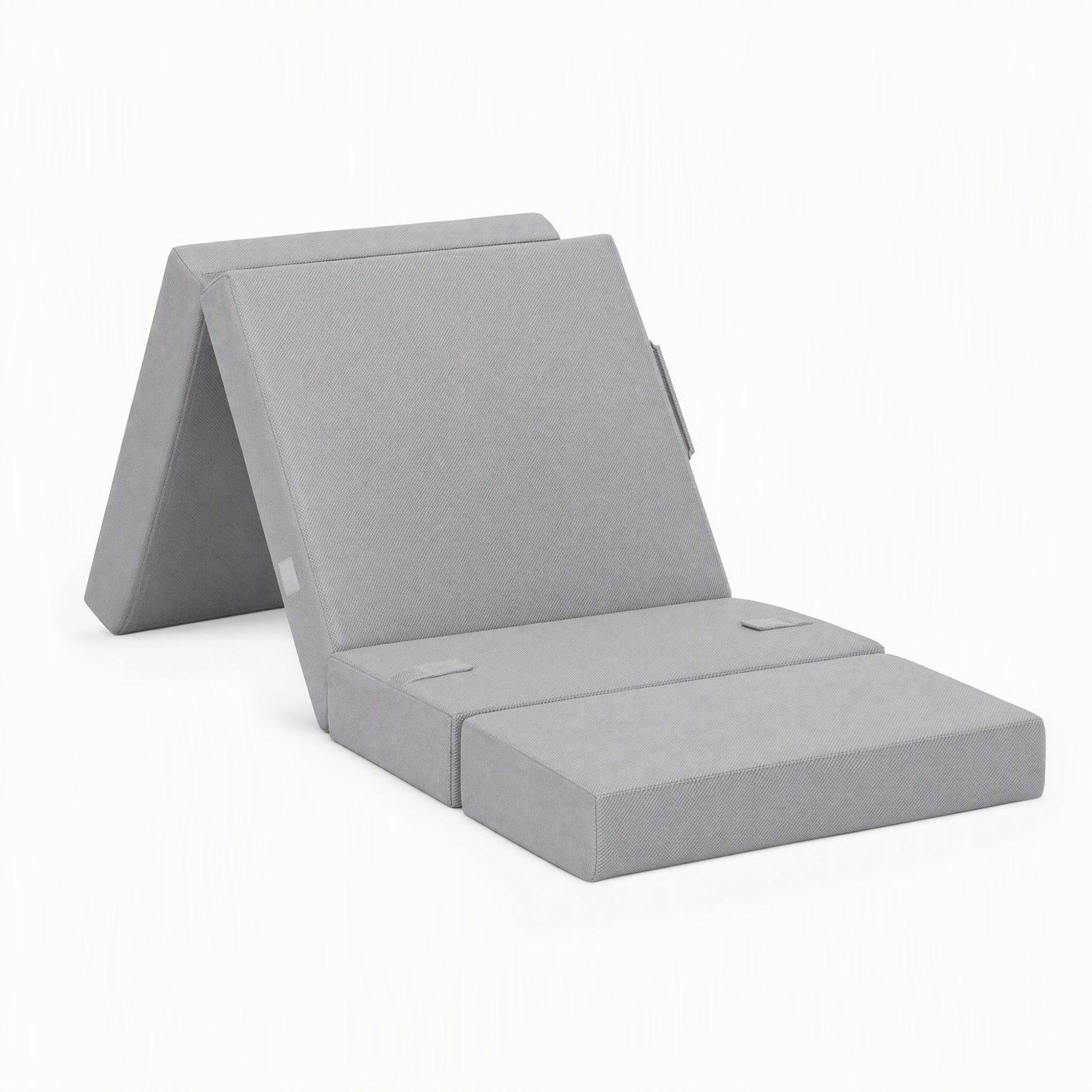 Giselle Folding Mattress Single 15cm Foldable 4-Fold Foam Chair Bed Storage Bag