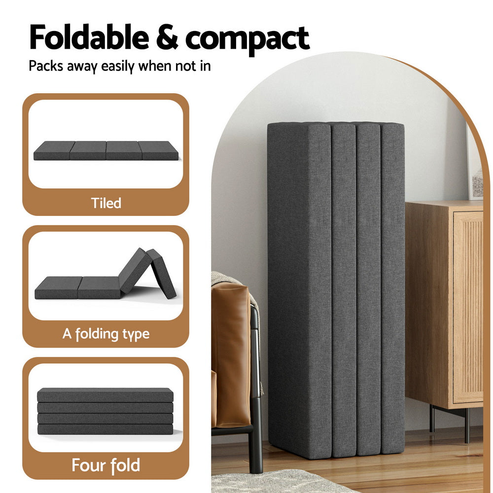 Giselle Bedding Foldable Mattress Folding Foam Mattresses Portable Mat Queen