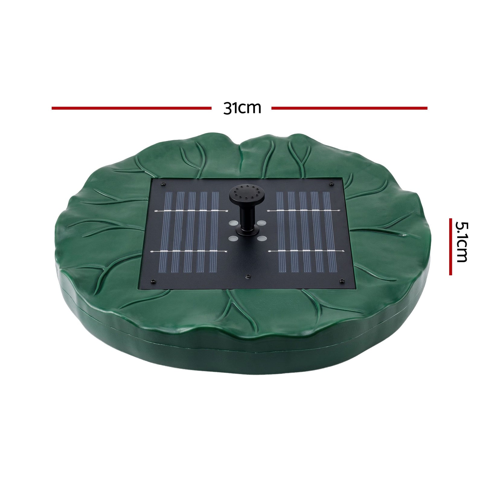 Gardeon Solar Fountain Pumps Bird Bath Floating Lotus Desig Water Feature 31cm