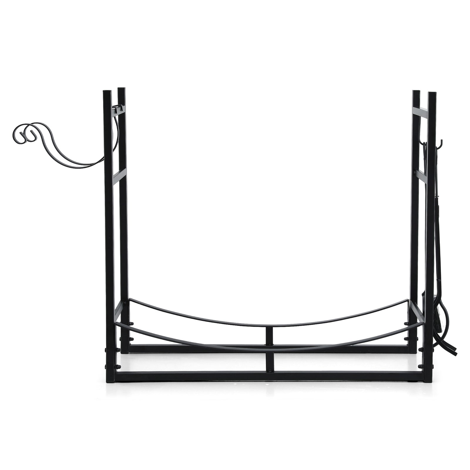 Gardeon Firewood Rack 84cm Wood Rack Firewood Storage Indoor Outdoor Black