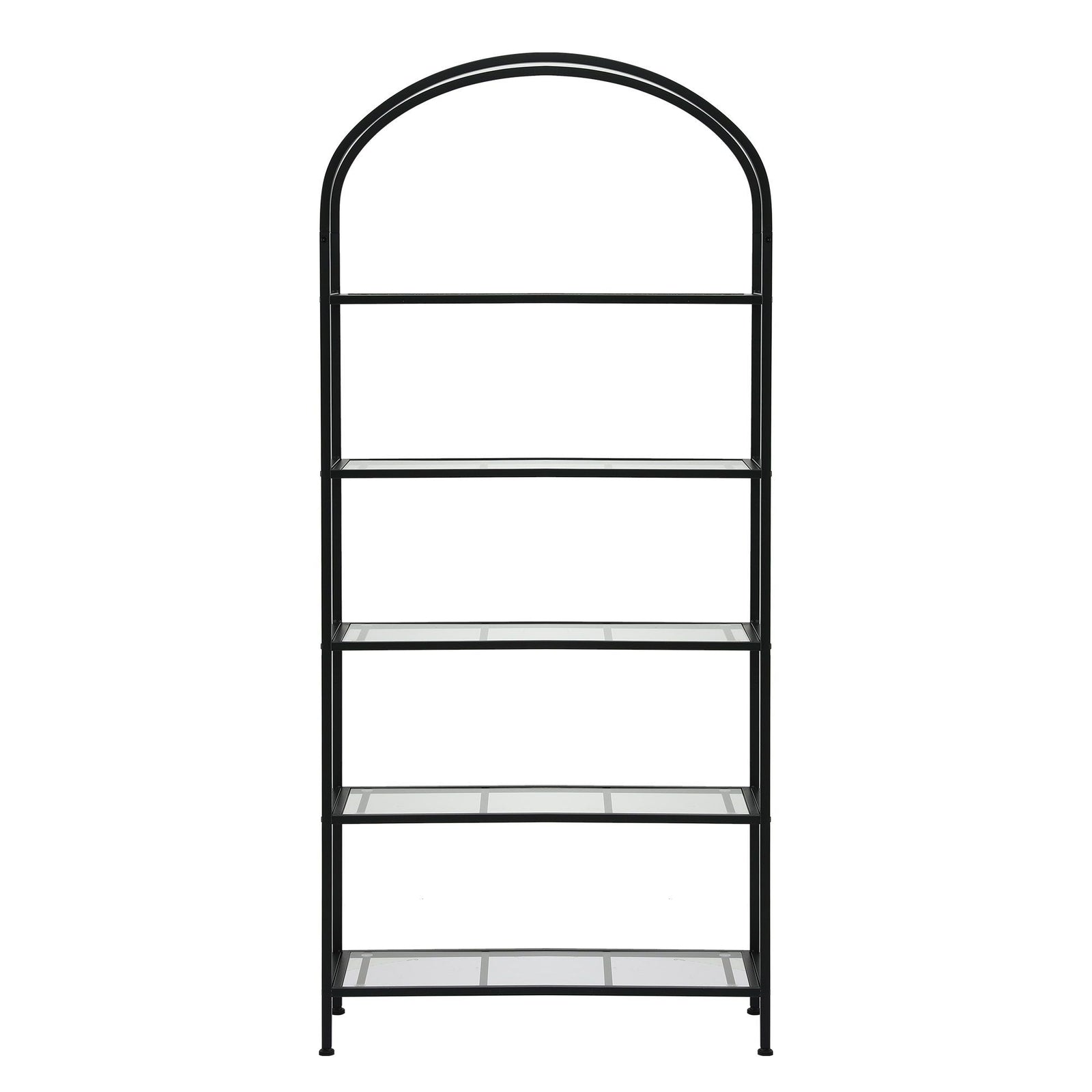 Artiss 5 Tiers Bookshelf Industrial Etagere Bookcase Display Shelf Black