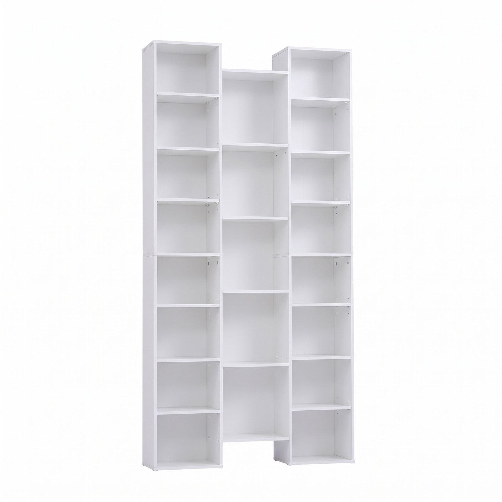Artiss Bookshelf Display Shelves CD DVD Storage Rack Tall Bookcase White