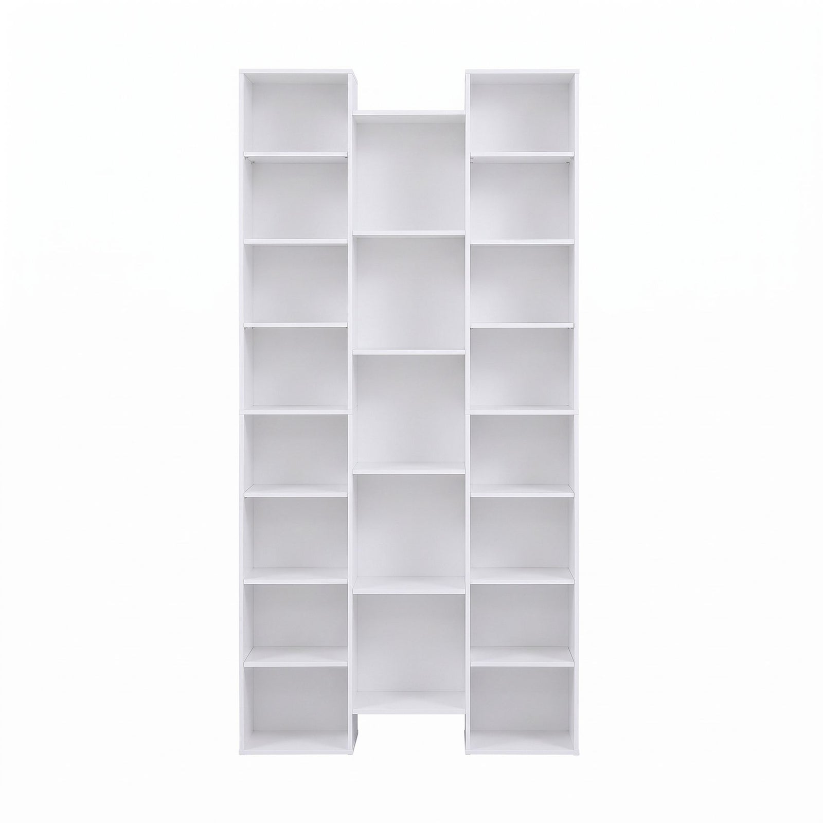 Artiss Bookshelf Display Shelves CD DVD Storage Rack Tall Bookcase White