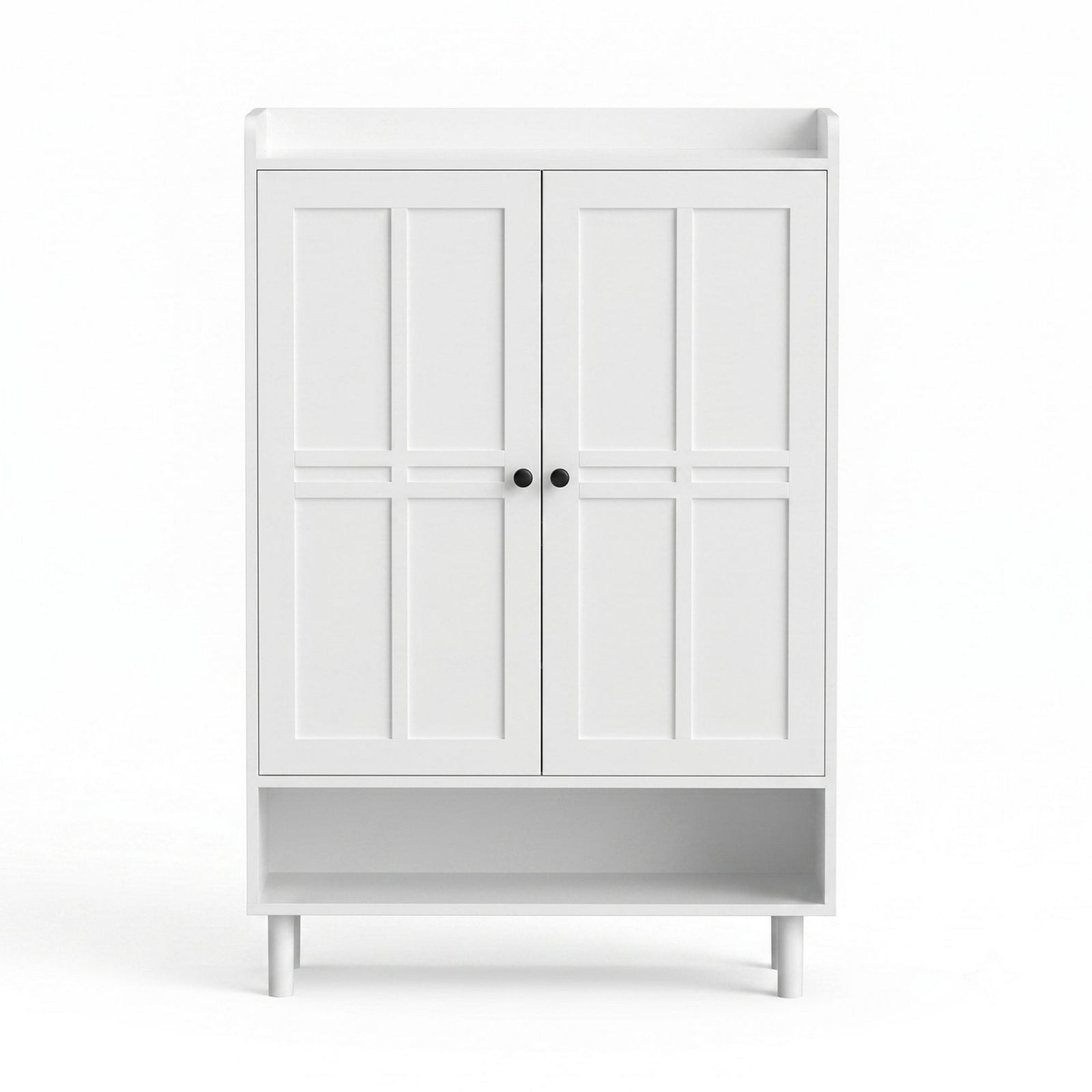 Artiss Shoe Rack Cabinet Storage Cupboard 3 Adjustable Shelves White
