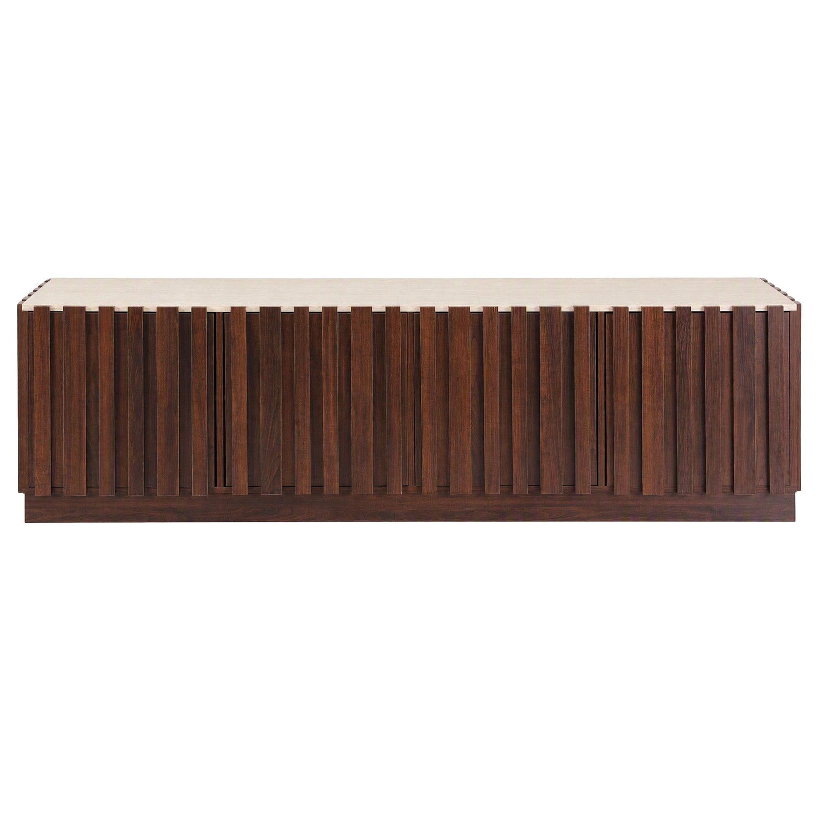 Artiss 180cm TV Unit Entertainment Cabinet Fluted Style Anti-tip Kit Walnut