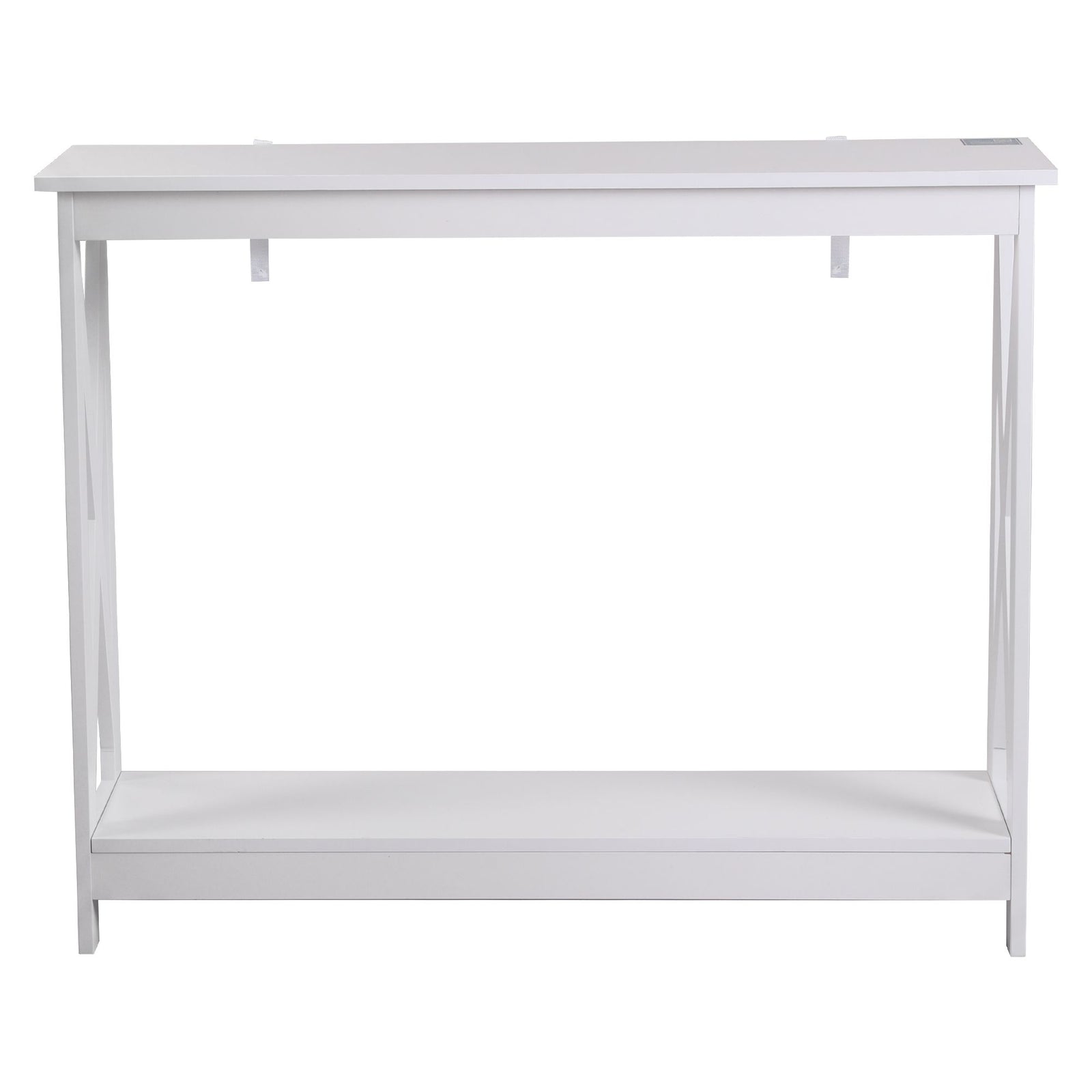 Artiss Console Table Entryway Hallway Display 2-Tier Narrow Sofa Table 100CM White