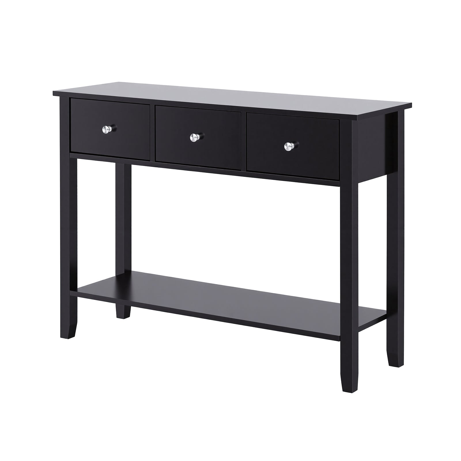 Artiss Console Table Hallway Sofa Entryway Entrance 3 Drawers 100CM Black