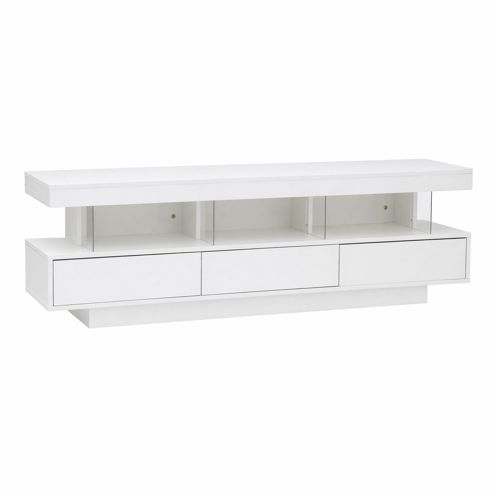 Artiss TV Unit LED 160CM Storage Drawer White