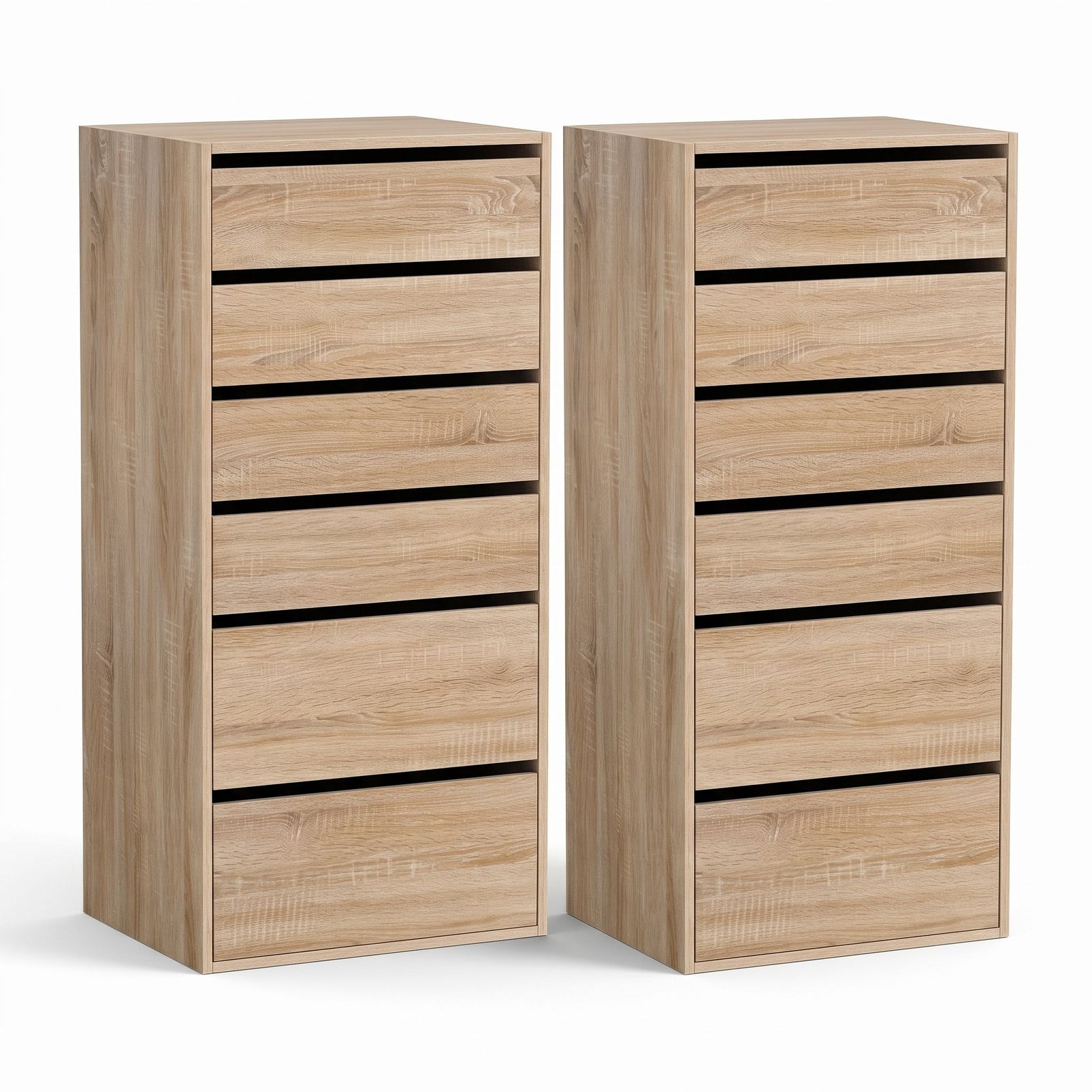 Artiss 2x Chest of 6 Drawers Dresser Tallboy Pine