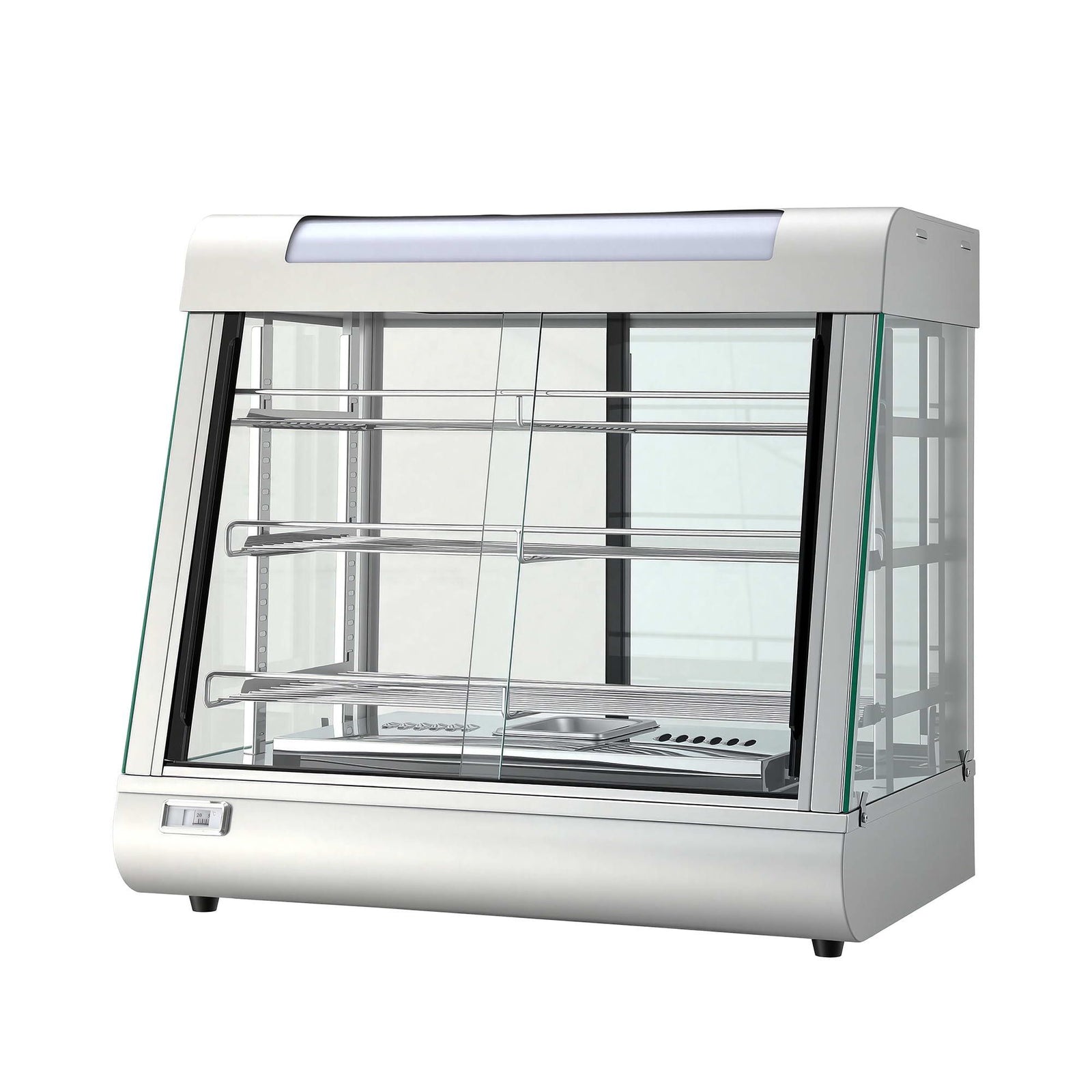Devanti Commercial Food Warmer 1500W 3 Shelf Heated Display Cabinet