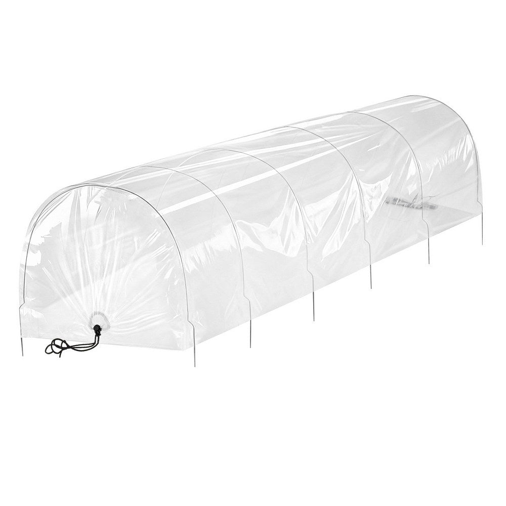 Green Fingers Mini Greenhouse 300x45x30cm Tunnel Clear PVC Steel Frame Portable