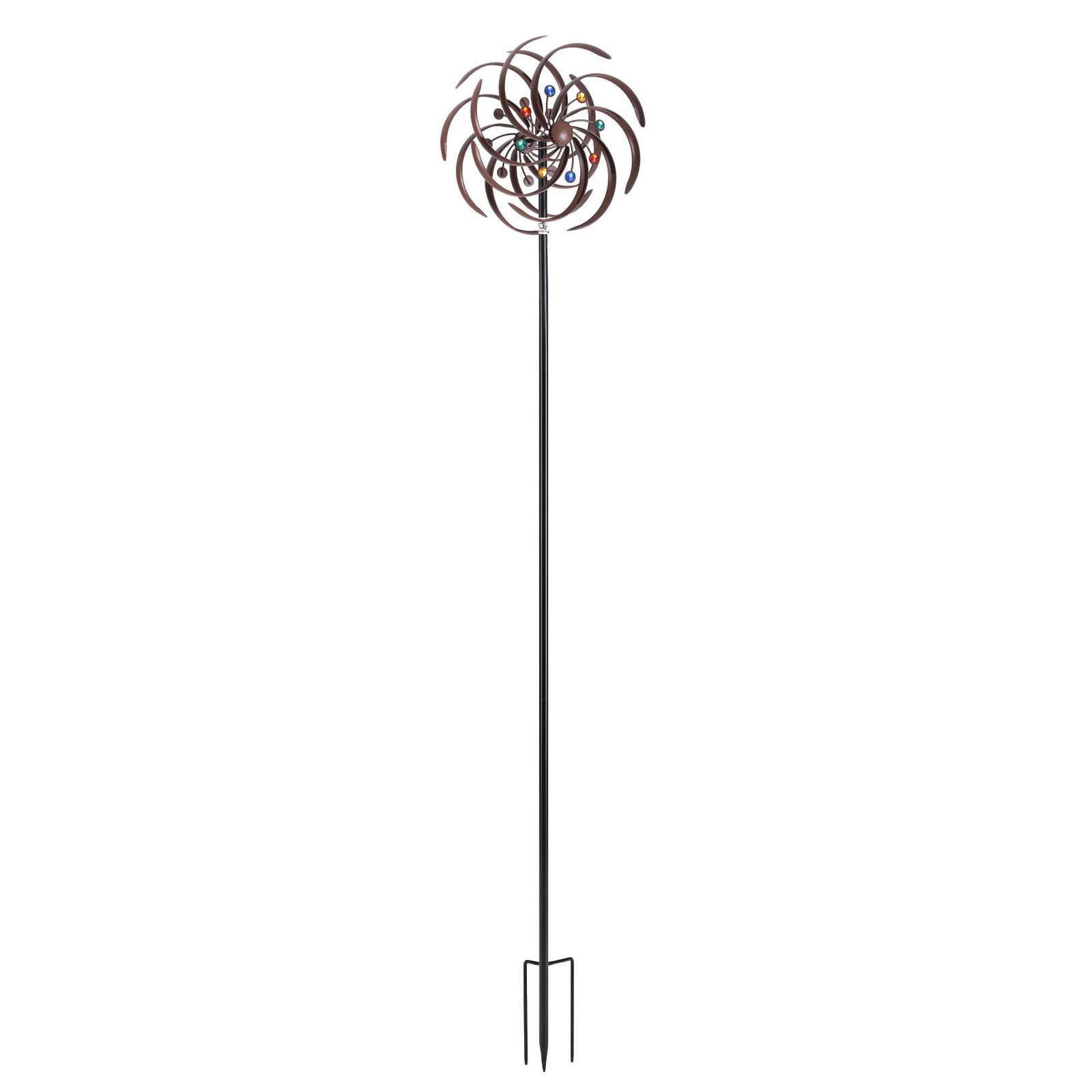 Gardeon Garden Windmill Metal Wind Spinner Double Layer 190cm Bronze