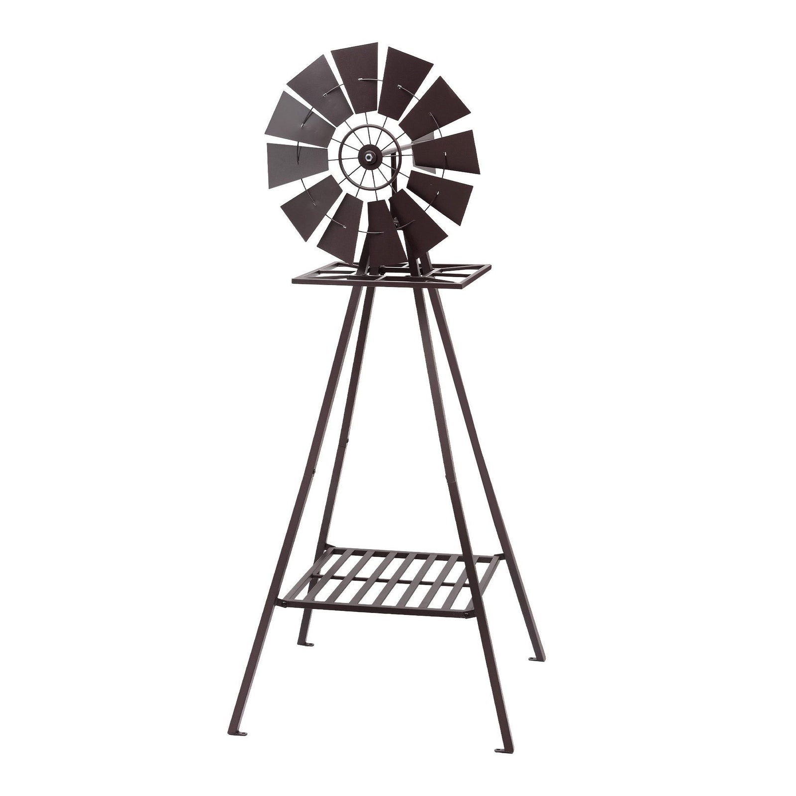 Gardeon Garden Windmill Metal Outdoor Yard Decor 160cm Bronze