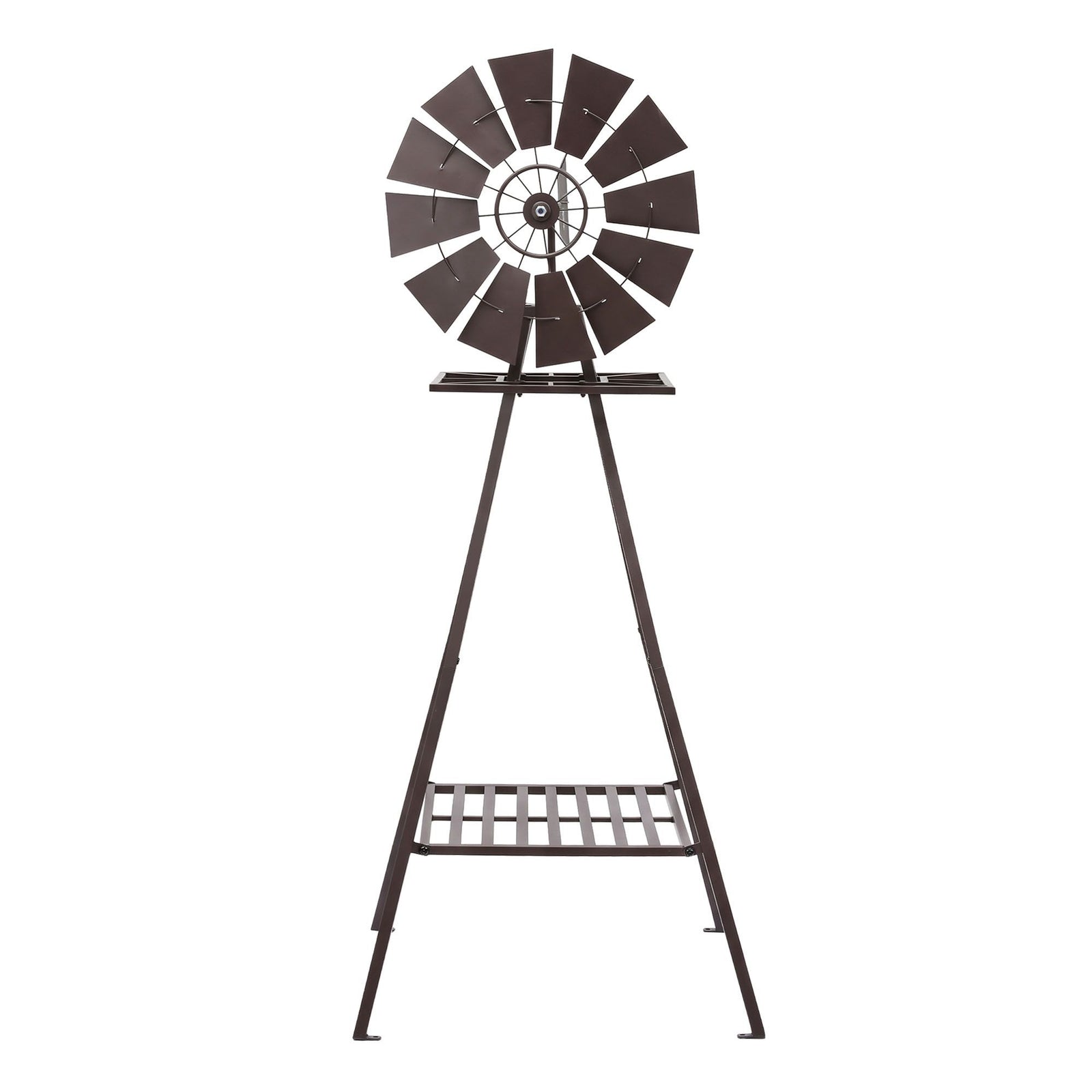 Gardeon Garden Windmill Metal Outdoor Yard Decor 160cm Bronze