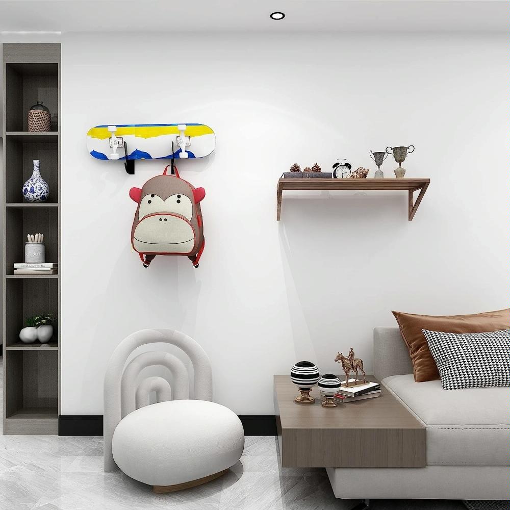 Wall Mount Bracket For Four-Wheel Skateboards - 1 Pair-1964932358264197126