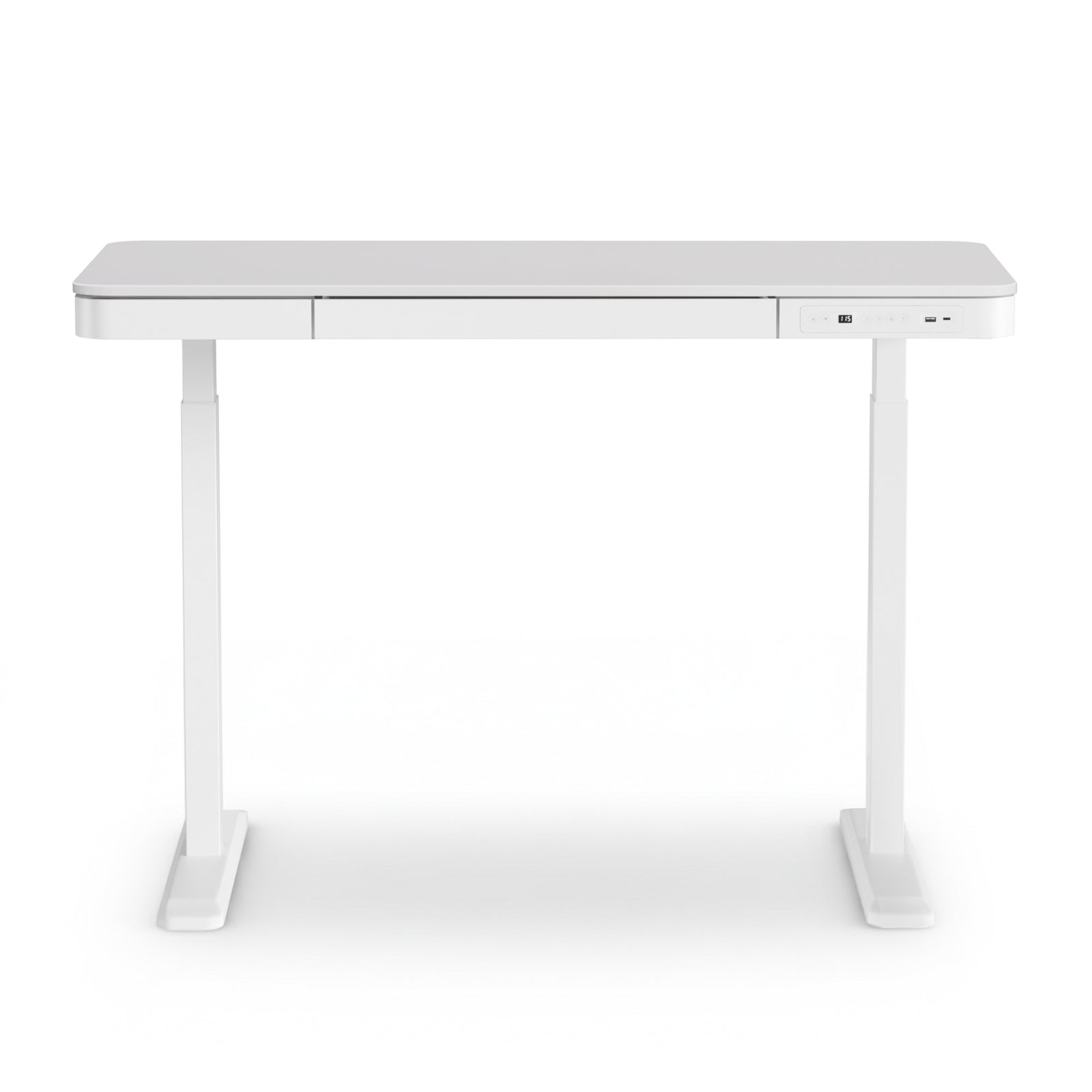 Artiss Standing Desk Motorised Electric Desks Drawer 120CM White