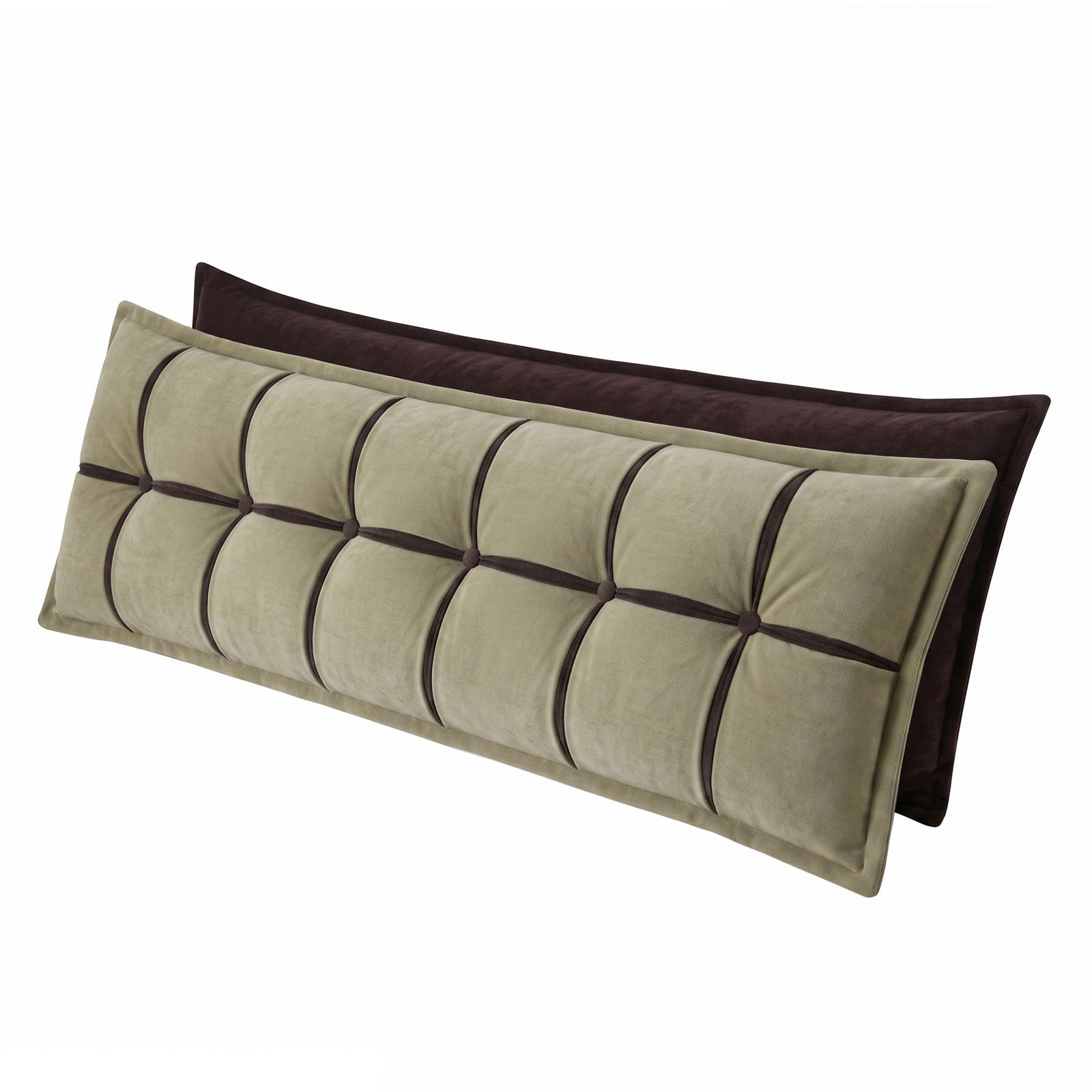 Giselle Bedding Headboard Pillow with Double-Layer Storage Wedge Reading Backrest with Adjustable Filling, Chenille Bed Rest Cushion for Daybed, Dorm, and RV King