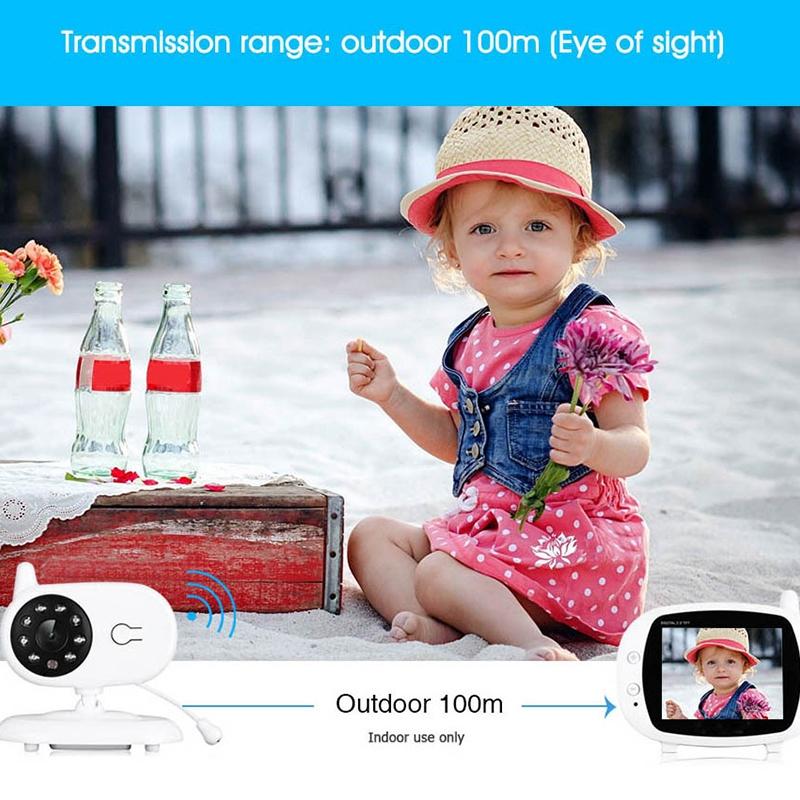 Wireless Baby Monitor With 3.5 Lcd 2.4Ghz Night Vision 2-Way Talk-1915196621138825220