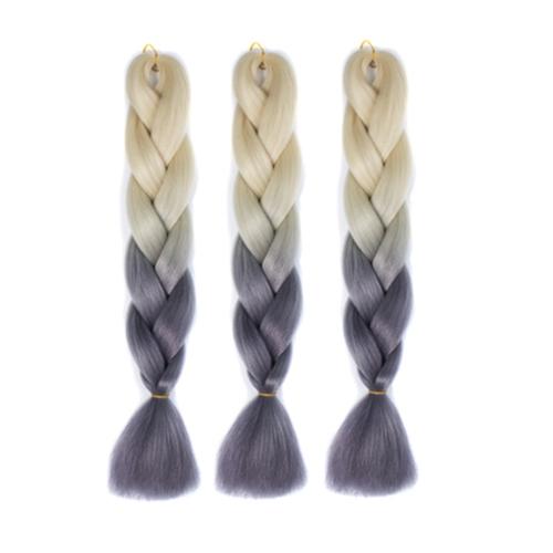 60Cm Gradient Braid Wig - Long Length-1915197708528914435