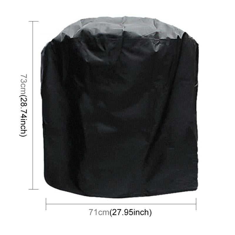 Waterproof Bbq Grill Cover - 210D Oxford Cloth Anti-Uv Dust-Proof 71X73Cm Black-1964932174729842689