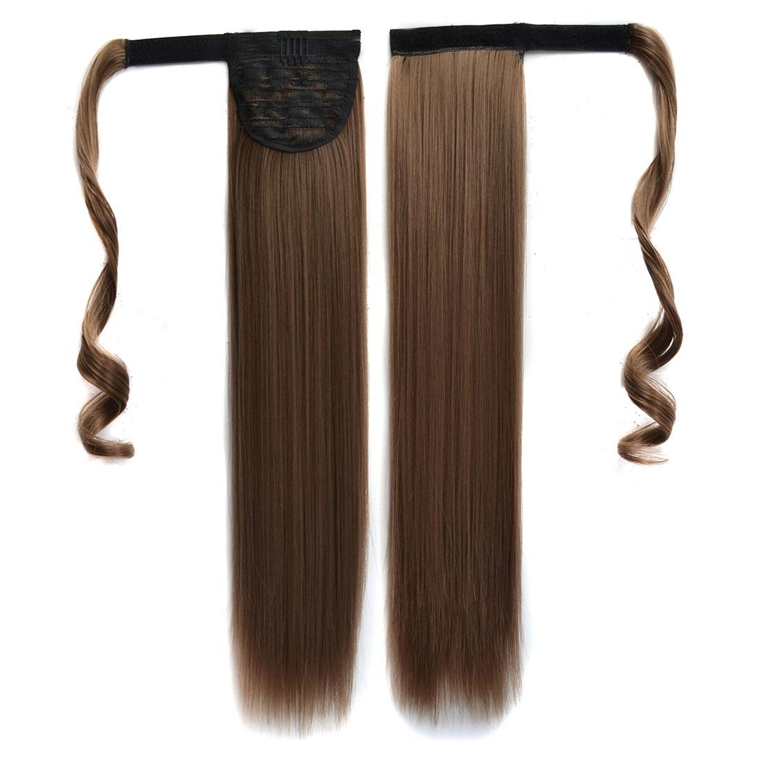 Long Straight Ponytail With Invisible Bandage - 18-1915198020971008004