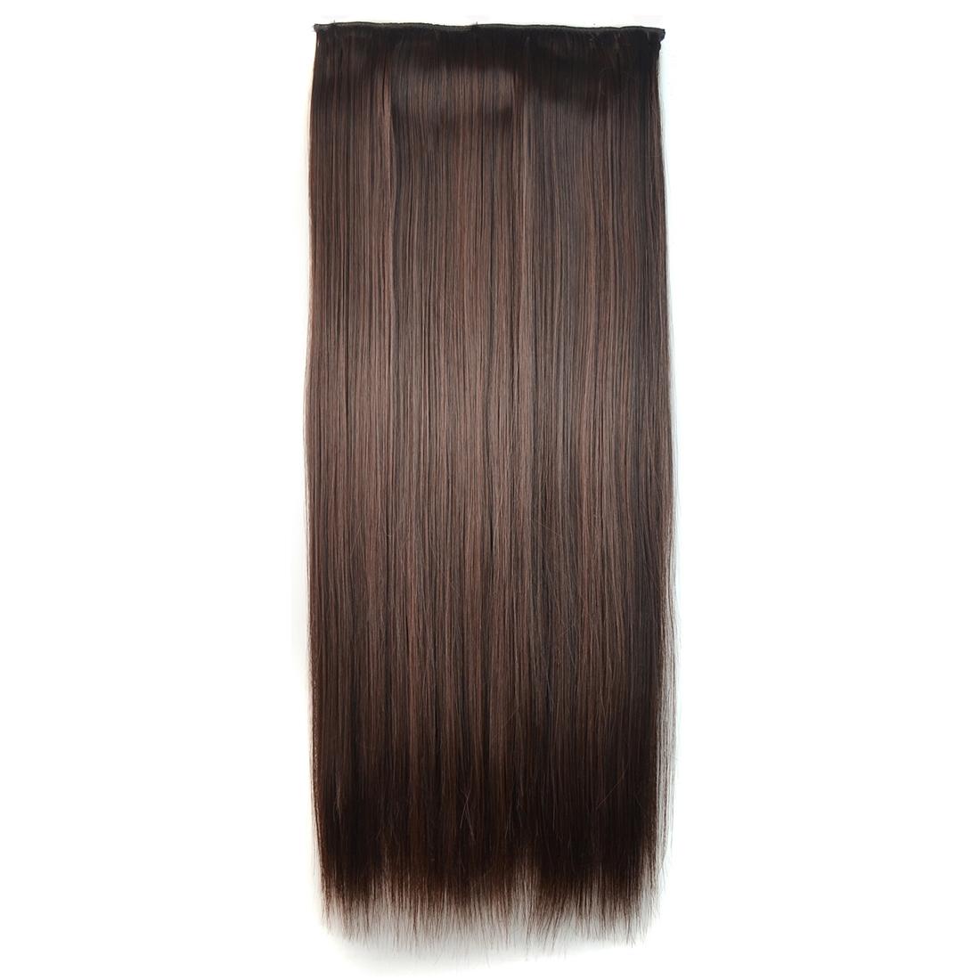 2M33 Long Straight Wig With Five Clips - Natural Look-1915197413488988161