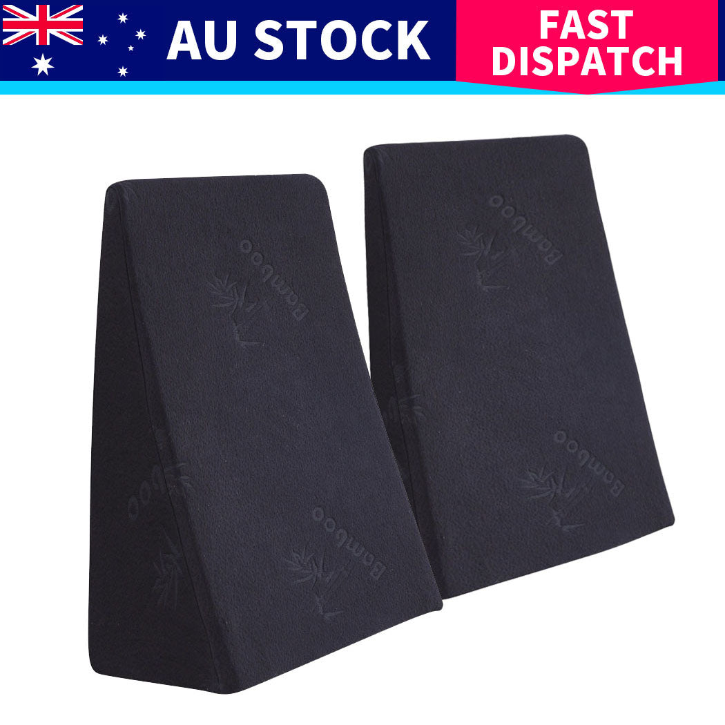 Cool Gel Memory Foam Bed Wedge Pillow With Cover-1910112235951362057