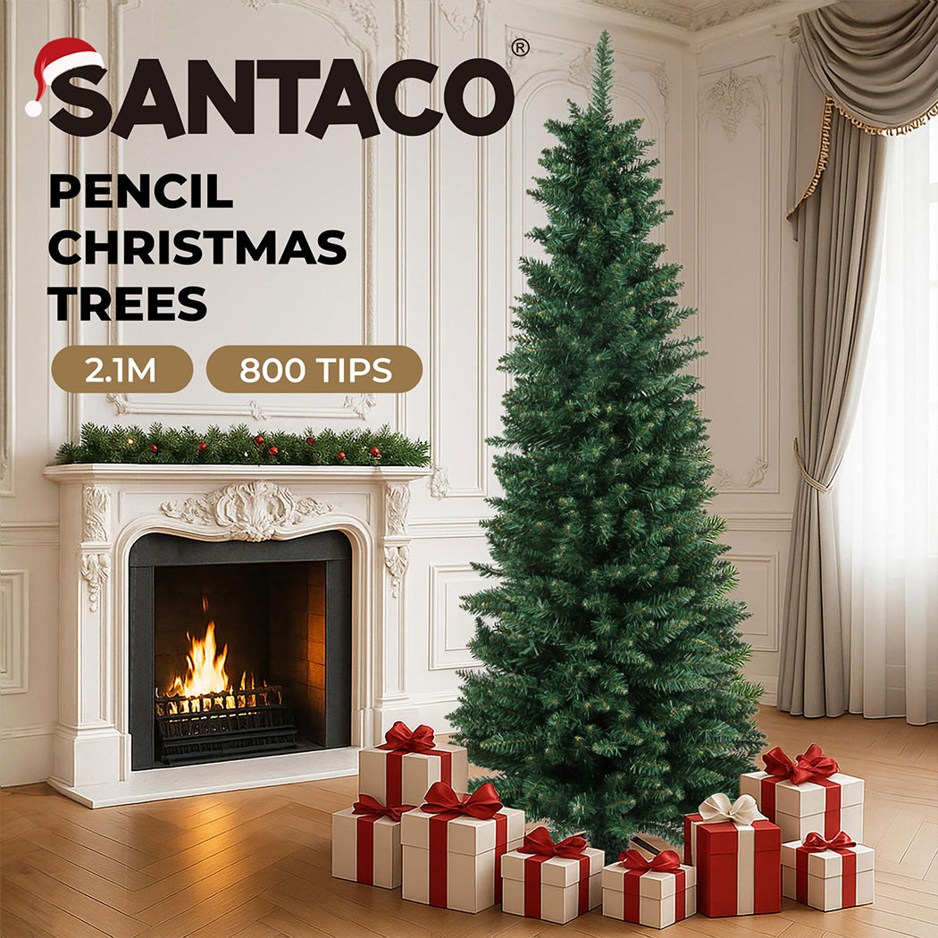 Santaco 2.1M 800Tips Pencil Christmas Tree-1973193580684120069