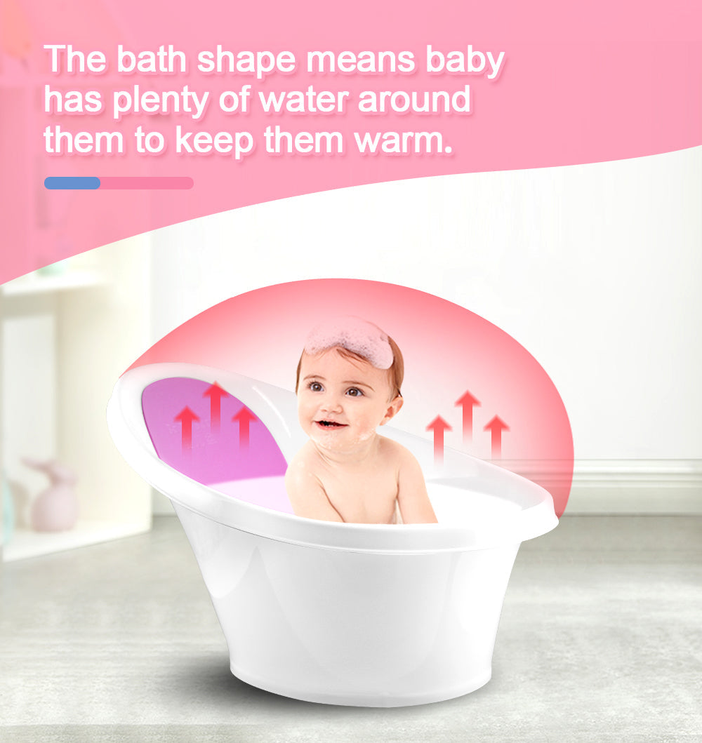 Pink Baby Bath With Backrest & Bum Bump Support-1973193609796784135