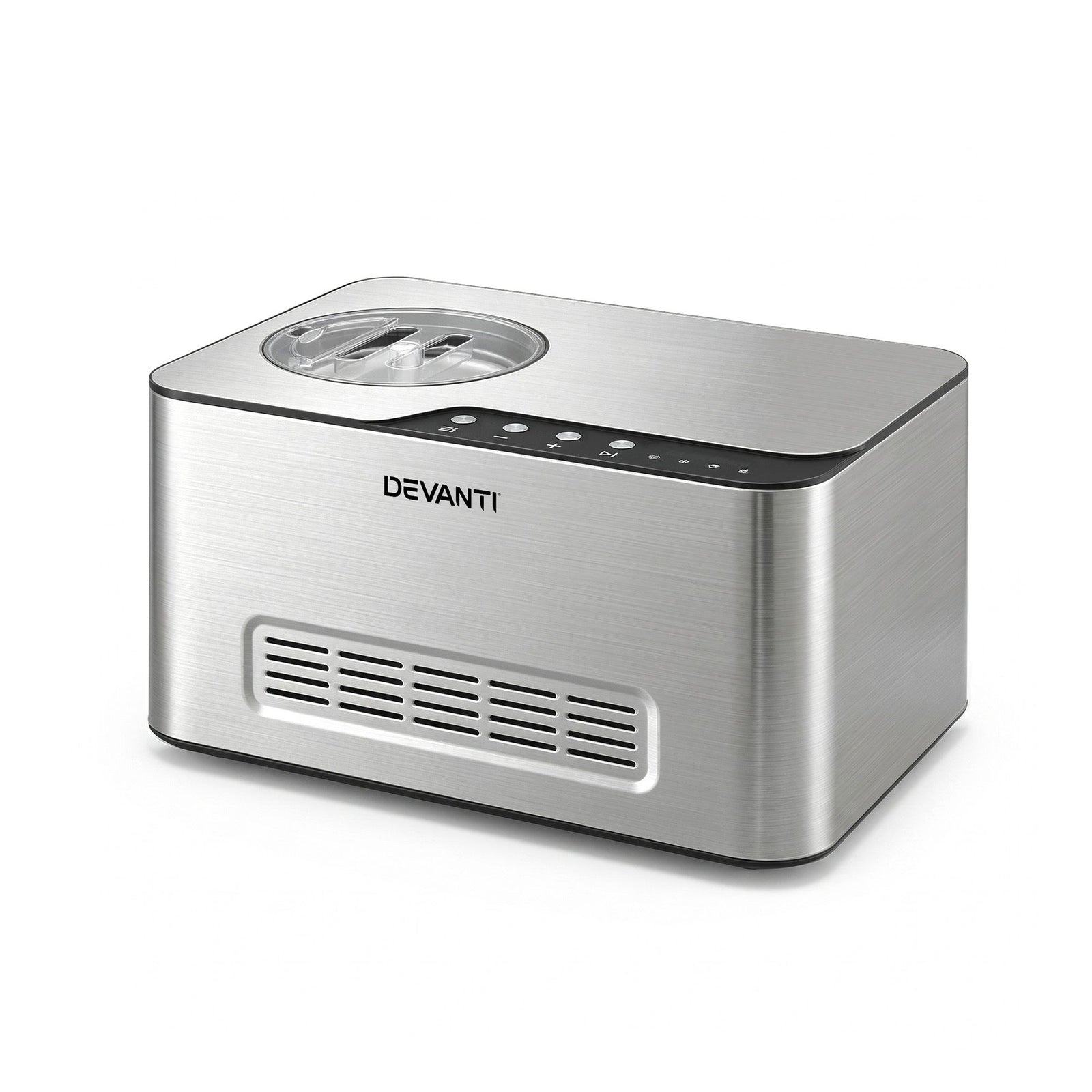 Devanti 2L 2-in-1 Ice Cream & Yogurt Maker Machine No Pre-Freezing Homemade Gelato Sorbet