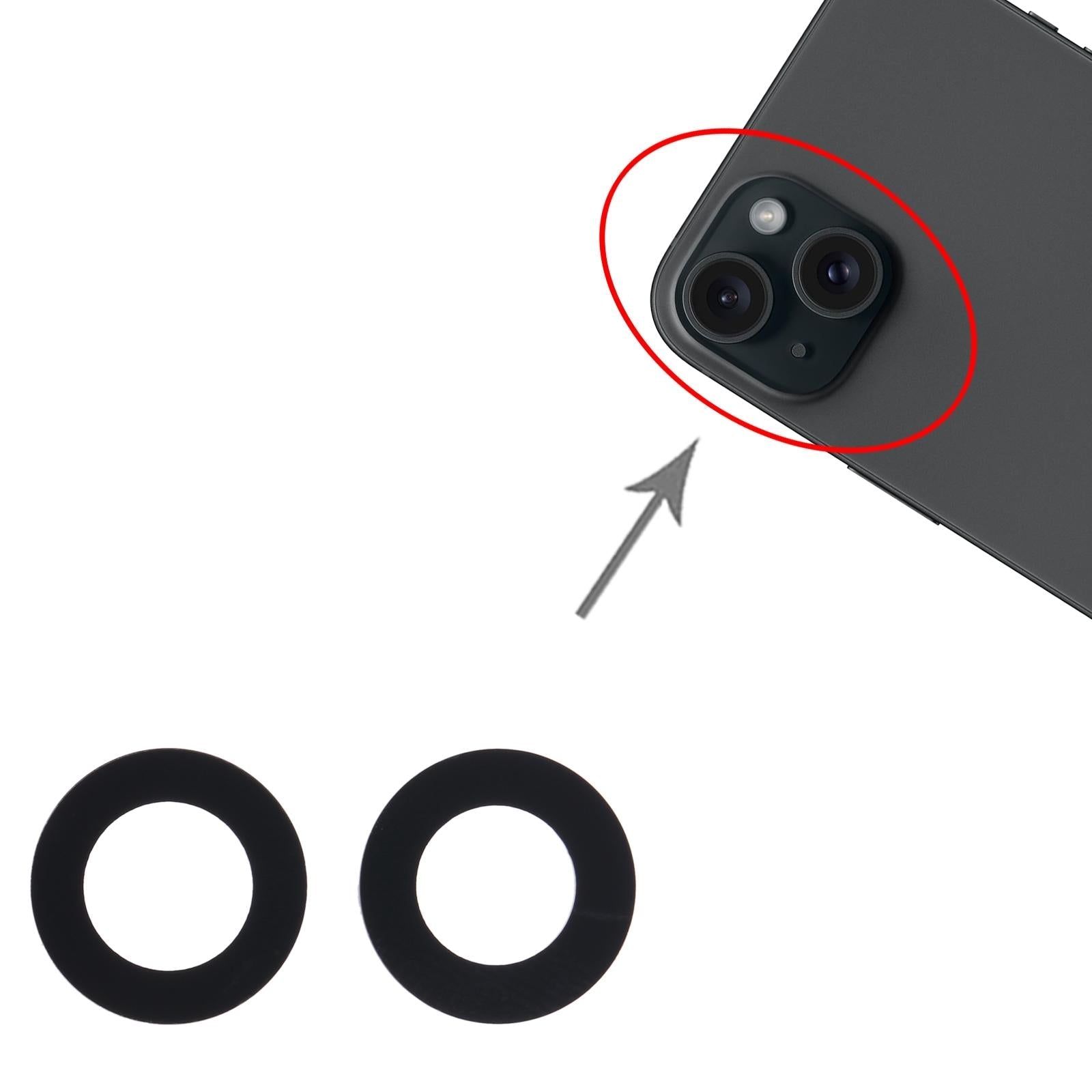 2-In-1 Iphone 15 Plus Back Camera Lens-1915197859519664131