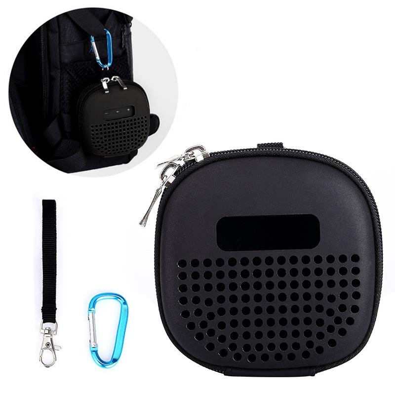 Shockproof Eva Bag For Bose Soundlink Micro Speaker - Portable With Rope & Metal Buckle Black-1915196748809244678