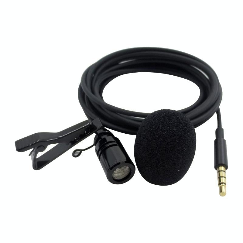 Clip-On Lavalier Microphone For Mobile Phones - 2.5M - Black-1915196782283984896