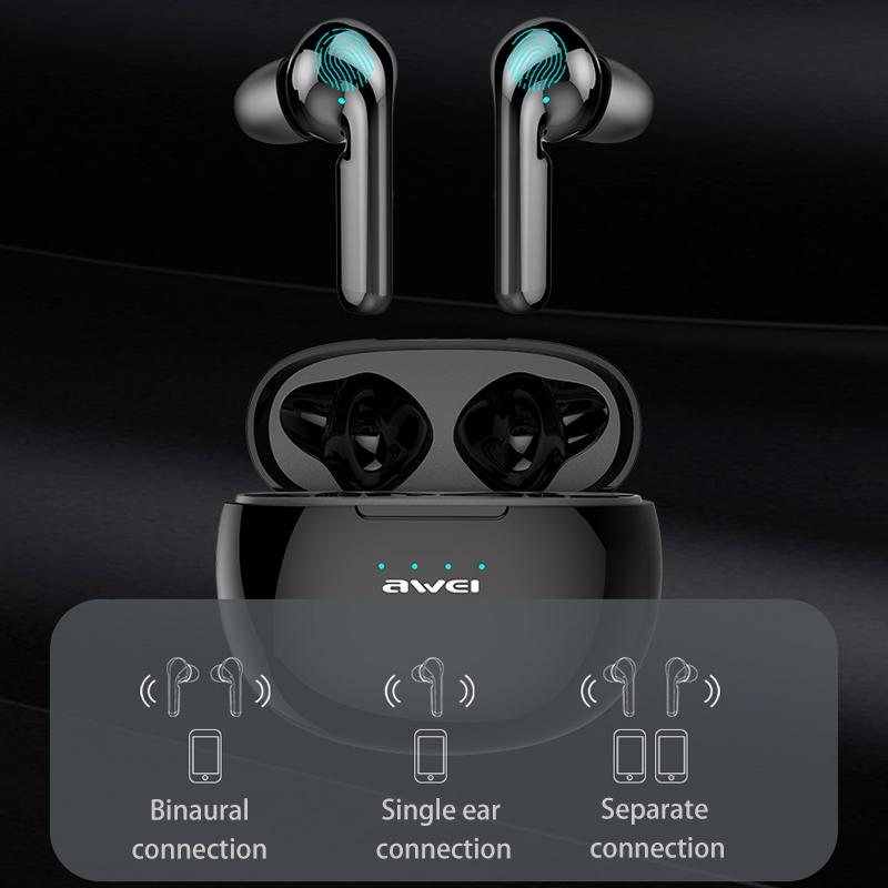 Wireless Sports Headset With Charging Case - T15 Tws Bluetooth V5.0 Black-1915196677946478598