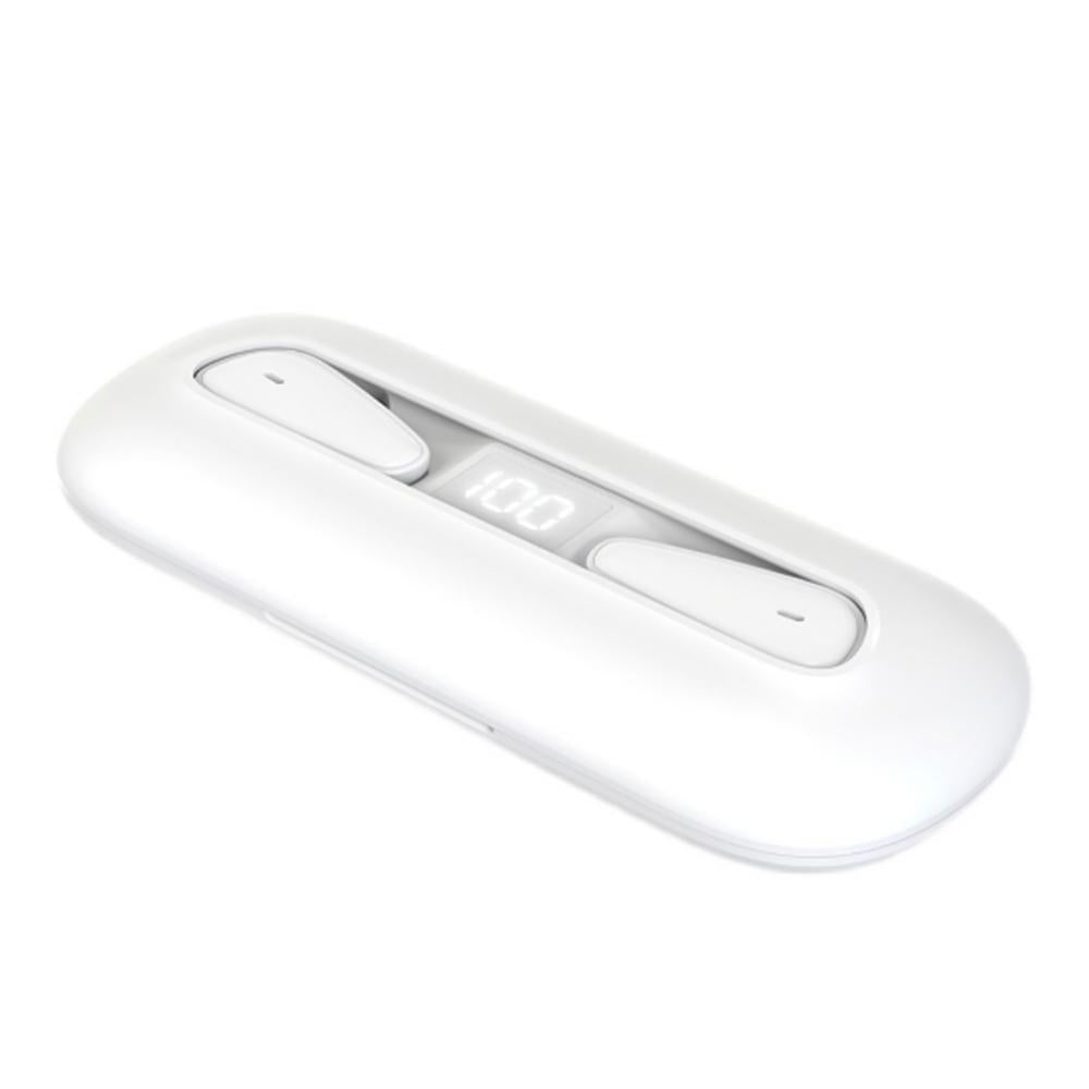 Waterproof Bluetooth 5.0 Earphones With Charging Box - White Deer Series-1915197480841121793