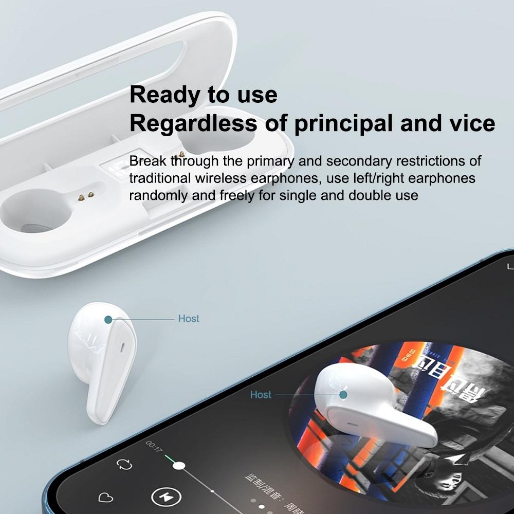 Waterproof Bluetooth 5.0 Earphones With Charging Box - White Deer Series-1915197480841121799