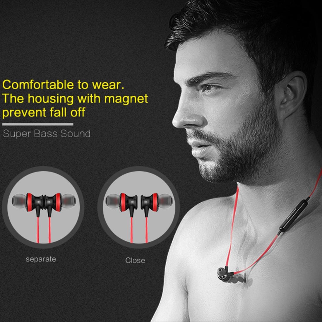Wireless Magnetic Sport Earphones With Bluetooth Control-1915196542009085961
