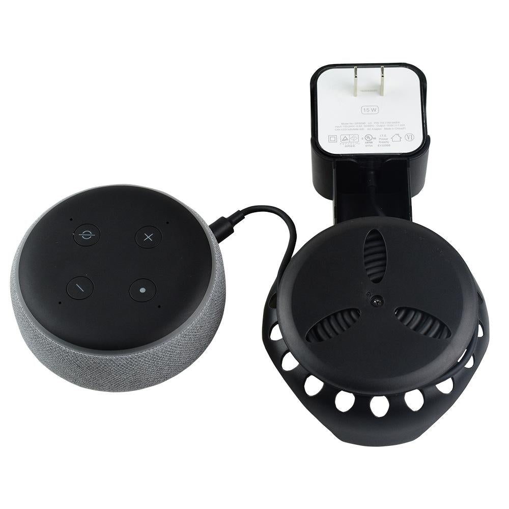 Smart Bluetooth Speaker Holder For Amazon Echo Dot 3 - Portable Wall Plug Accessory Black-1915196774012817410