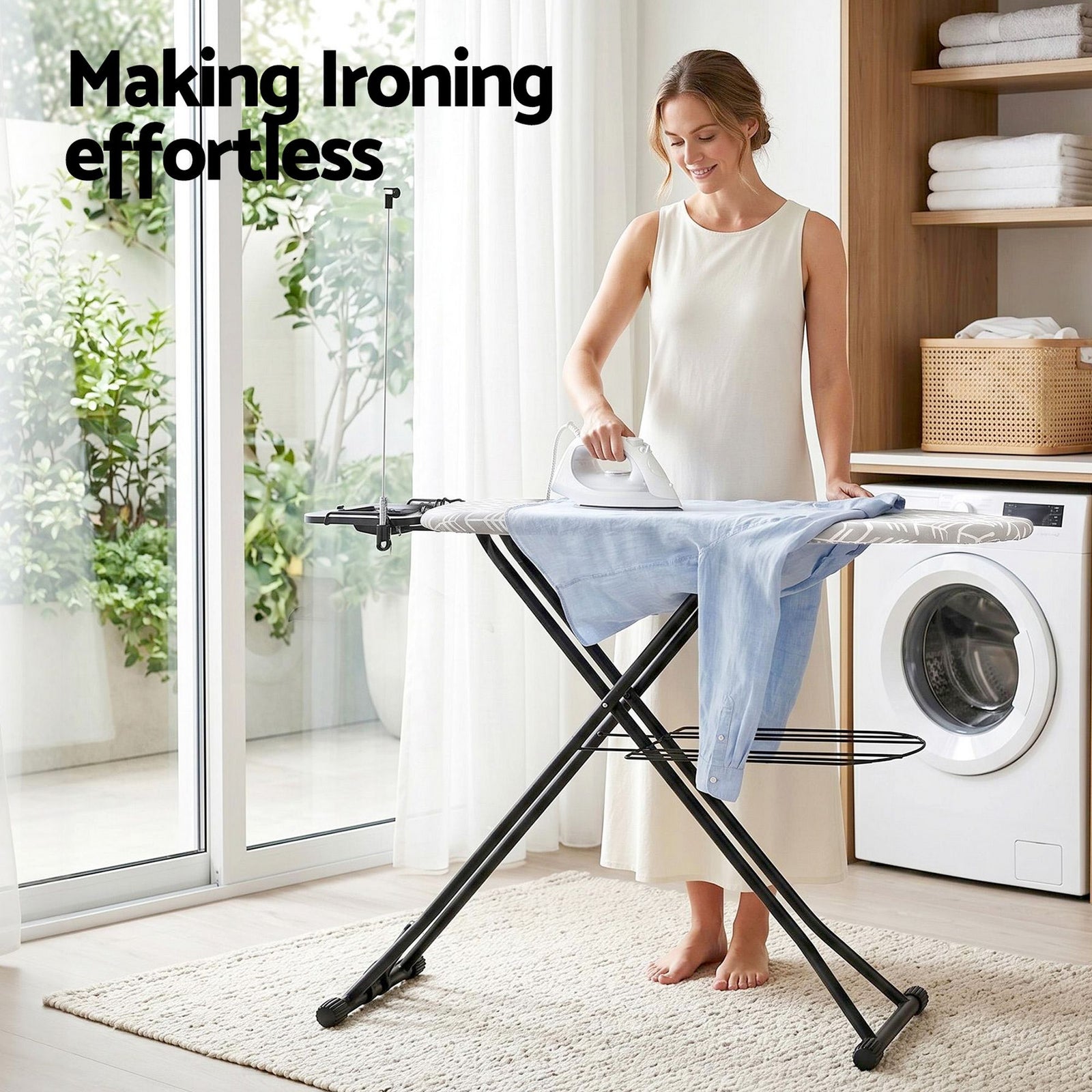 Artiss Foldable Ironing Board with Iron Rest Ironing Board for Laundry Room Arrow