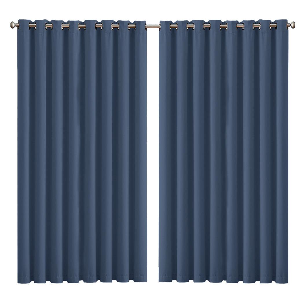 2x Blockout Curtains Panels 3 Layers-1910113276046479360